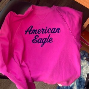 American Eagle hot pink sweatshirt